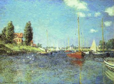 Claude Monet Red Boats at Argenteuil